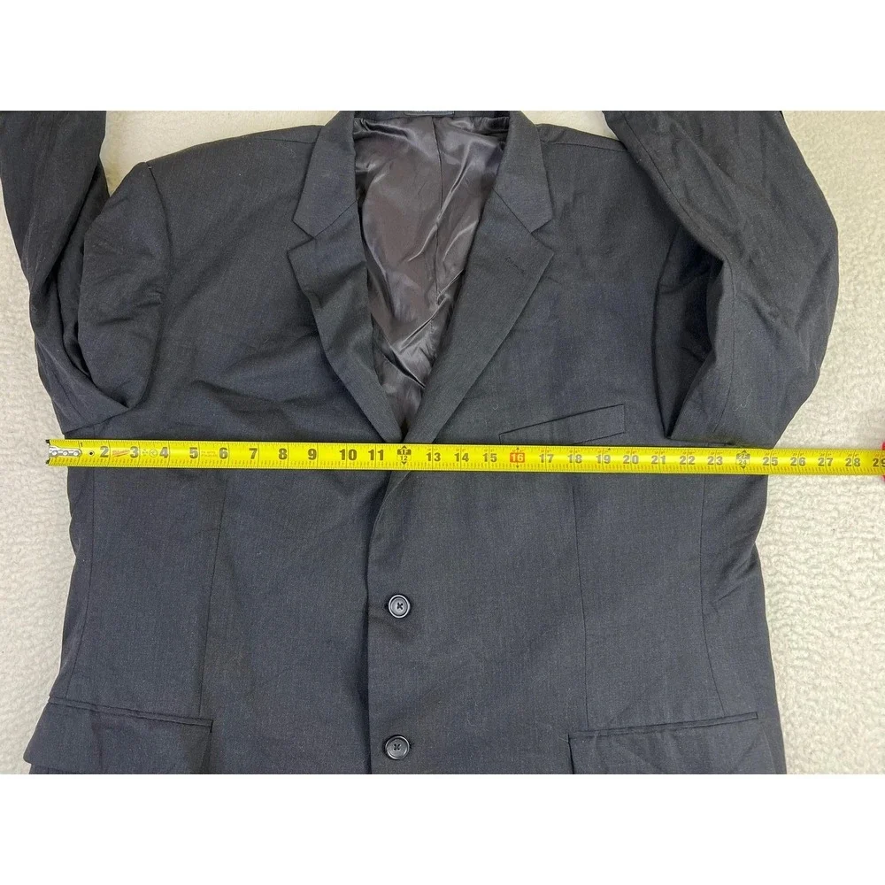 Pronto Uomo Platinum Blazer Mens 50R Black 2 Button‎ Suit Jacket Wool Indonesia